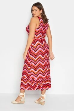 YOURS LONDON - Robe Orange Maxi Design Géométrique Zig Zag -GrandeTendance Boutique fb17d963 01ab 4b 161588 C