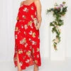 YOURS LONDON - Robe Rouge Floral Volantée Superposée -GrandeTendance Boutique fcbace15 175f 44 161944 A