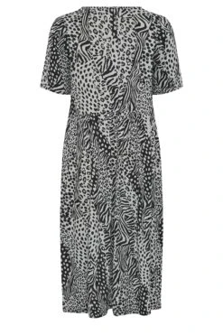 LIMITED COLLECTION - Robe Midaxi Grise Imprimé Animal -GrandeTendance Boutique fcc0f38f 1e5e 40 137562 Y