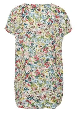 Robe Coupe Droite Blanche Multi-Floral -GrandeTendance Boutique fd87f9f1 c718 42 174112 Y