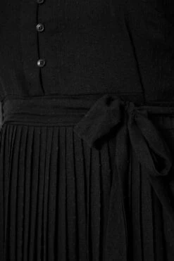 YOURS LONDON - Robe Noire Plissée Manches à Pois -GrandeTendance Boutique fdac7664 2278 48 157636 S