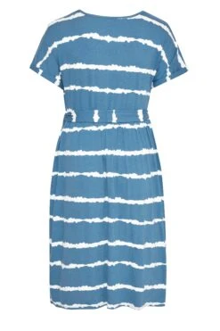 BUMP IT UP MATERNITY - Robe Bleue Tie & Dye Manches Courtes -GrandeTendance Boutique fec14bdf 415c 4b 158346 Y