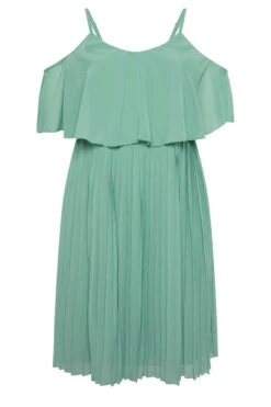 YOURS LONDON - Robe Midi Verte Eau Plissée Volantée 14 YOURS LONDON - Robe Midi Verte Eau Plissée Volantée -GrandeTendance Boutique ff027593 58a8 4e 162119 X