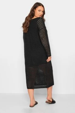 YOURS - Robe Midaxi Noire Design Crochet -GrandeTendance Boutique ff2e897e b8d7 4f 192983 C