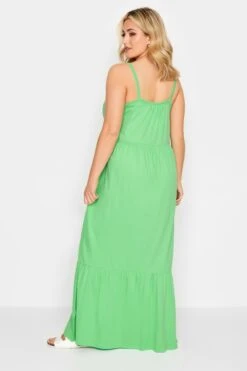 YOURS - Robe Verte Volantée Fines Bretelles Maxi En Jersey 11 YOURS - Robe Verte Volantée Fines Bretelles Maxi En Jersey -GrandeTendance Boutique ff7f5862 ddc4 48 137362 C