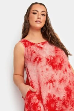 YOURS - Robe Rouge Volanté Coupe Droite Tie & Dye 12 YOURS - Robe Rouge Volanté Coupe Droite Tie & Dye -GrandeTendance Boutique ff82e8b6 58e0 4c 137445 D
