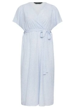 LIMITED COLLECTION - Robe Bleue Pastel Floral En Cache-Coeur -GrandeTendance Boutique ff8b858c 7fa9 44 215606 X