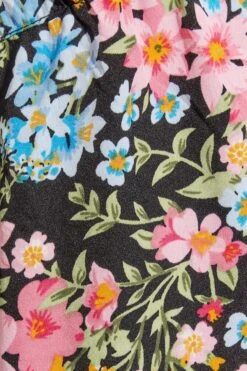 LIMITED COLLECTION - Robe Midi Noire Floral Rose Manches Longues -GrandeTendance Boutique ffb8f50d 6e28 44 214909 Z